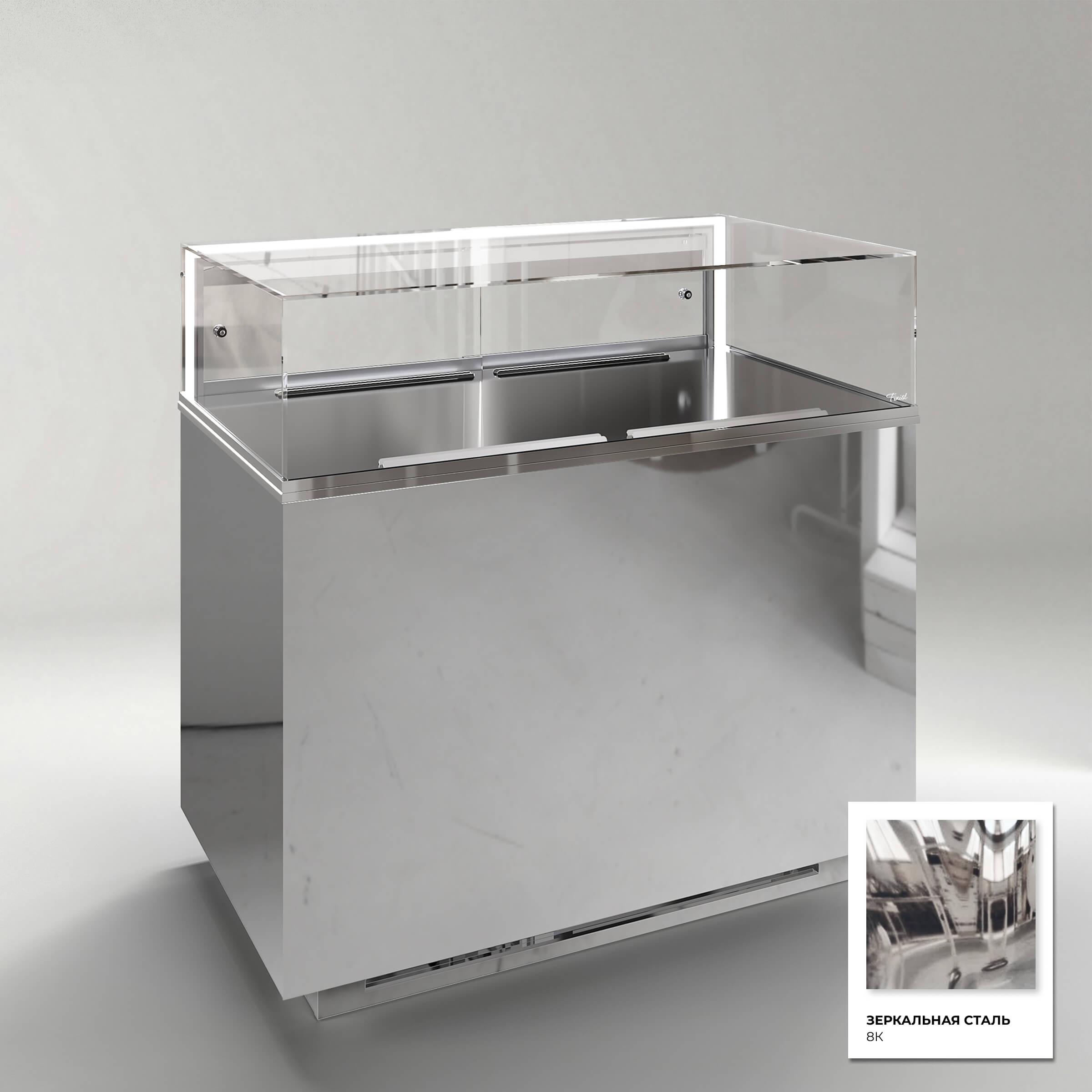 Кондитерская напольная холодильная витрина серии GLASSIER 58 LUX