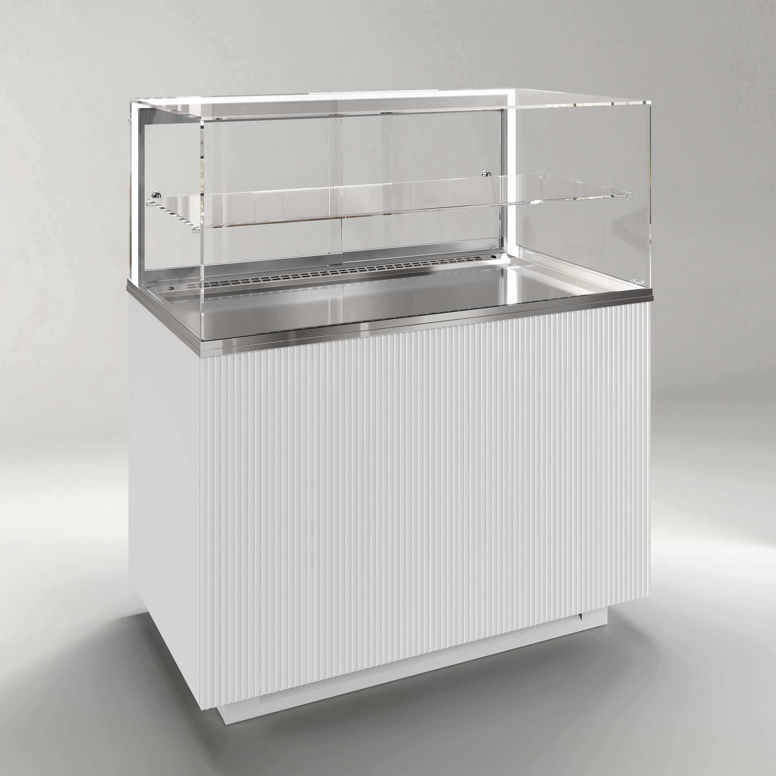 Кондитерская напольная холодильная витрина серии GLASSIER 812 LUX (1 полка)