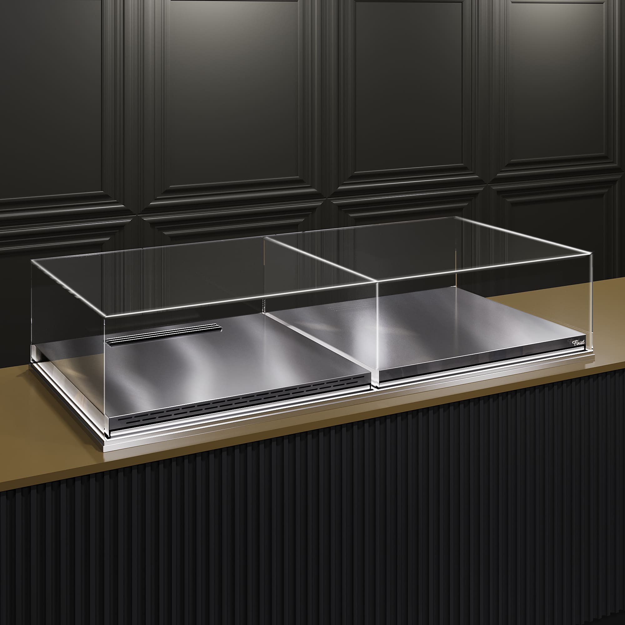 Встраиваемая кондитерская витрина Glassier SLIDE DUO COMBO