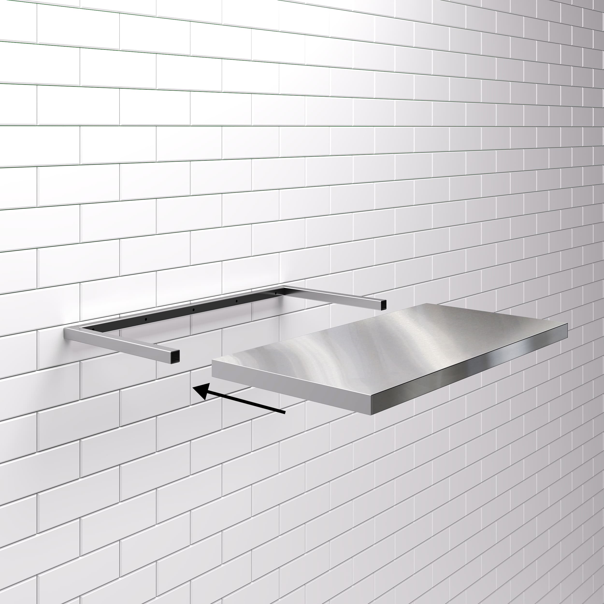 Полка консольная скрытого крепления ПКск