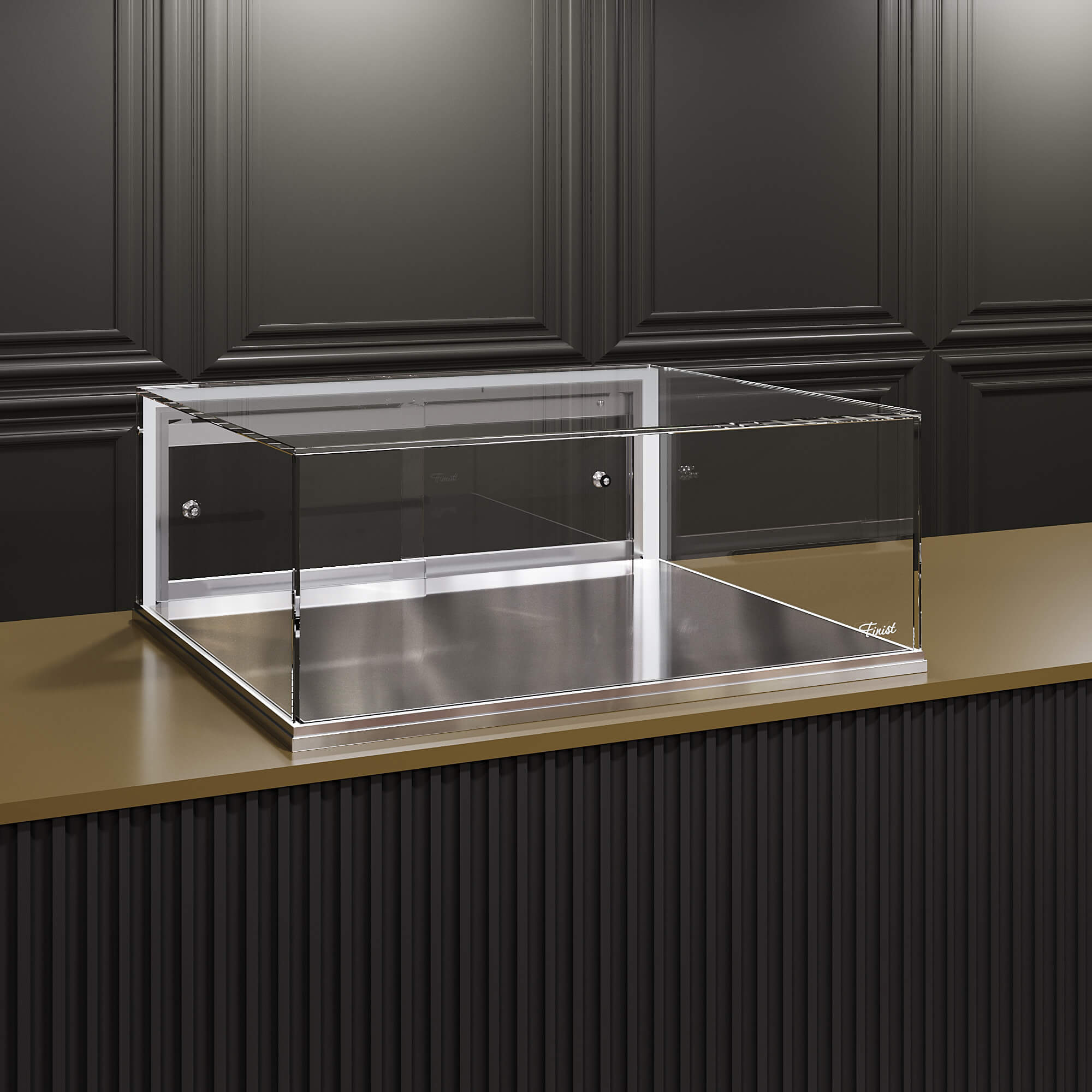 Встраиваемая нейтральная витрина Glassier 58