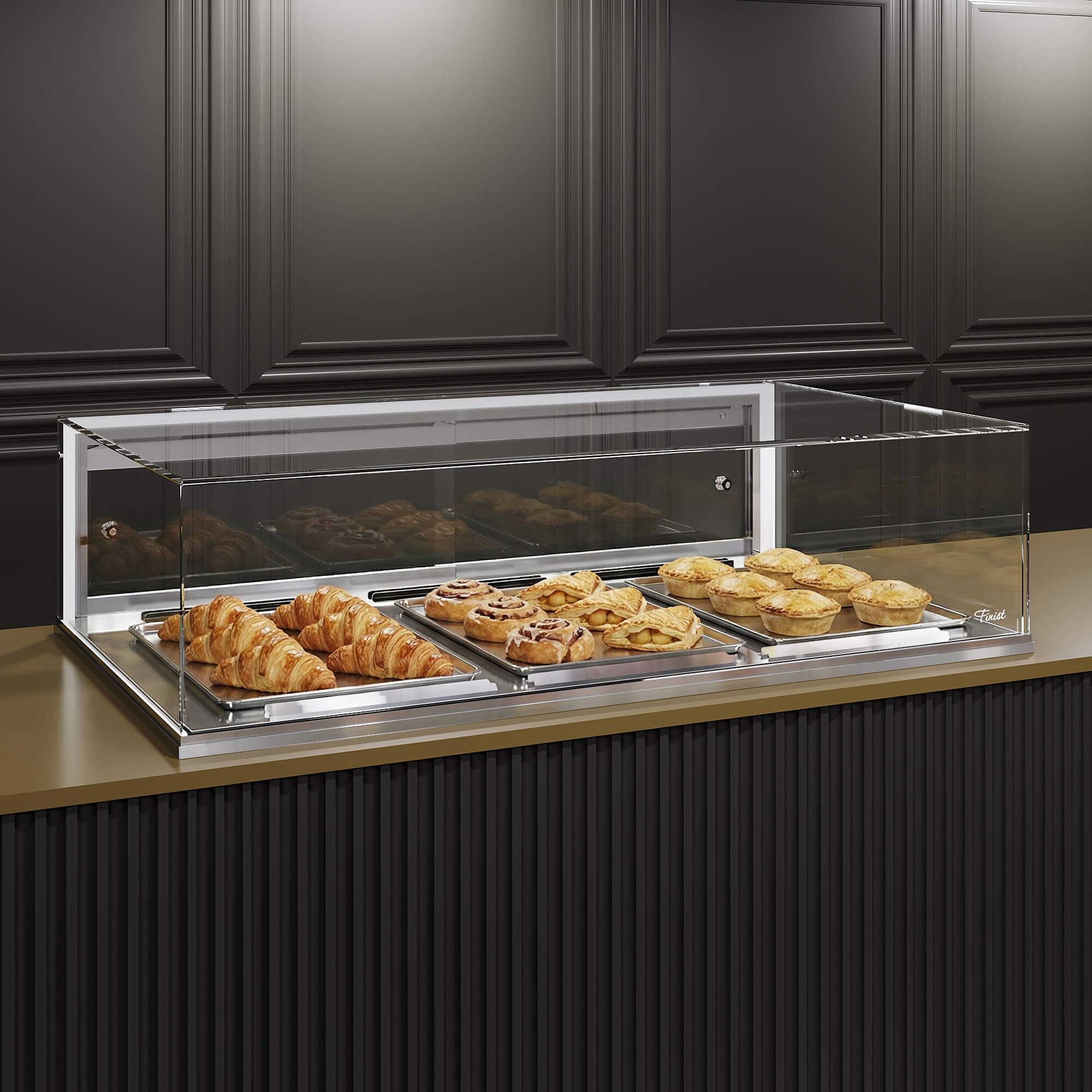 Встраиваемая тепловая витрина Glassier h