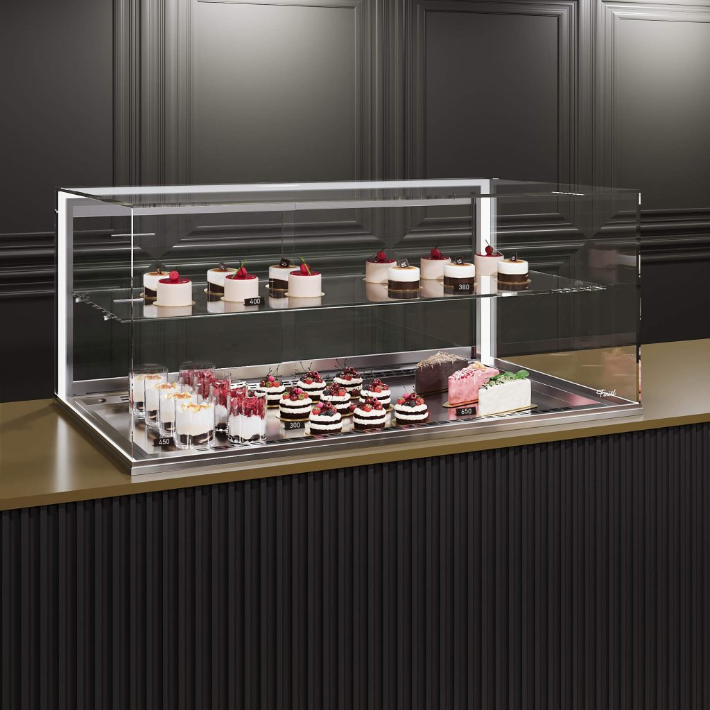 Встраиваемая кондитерская витрина Glassier 812