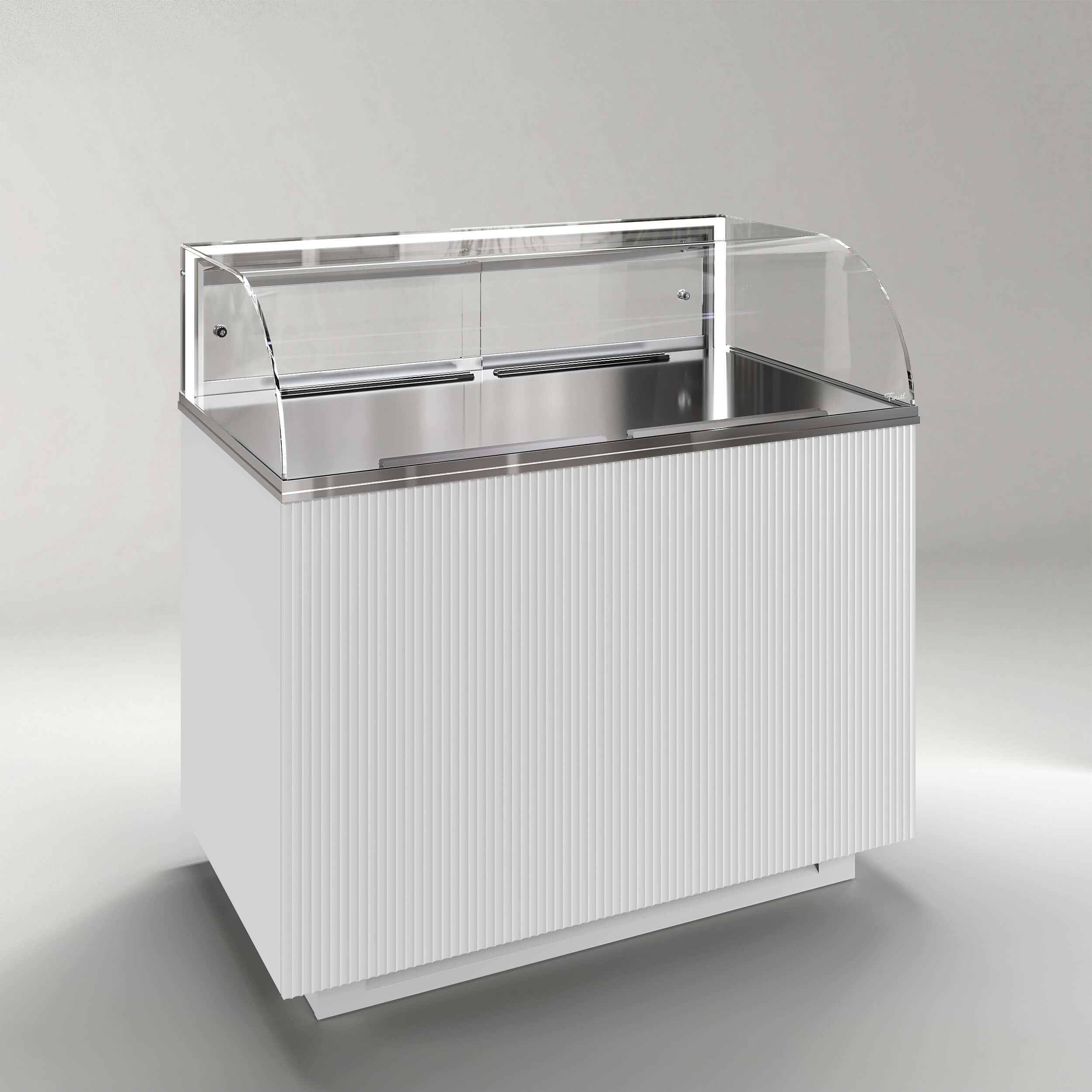 Кондитерская напольная холодильная витрина серии GLASSIER LUXURY LUX