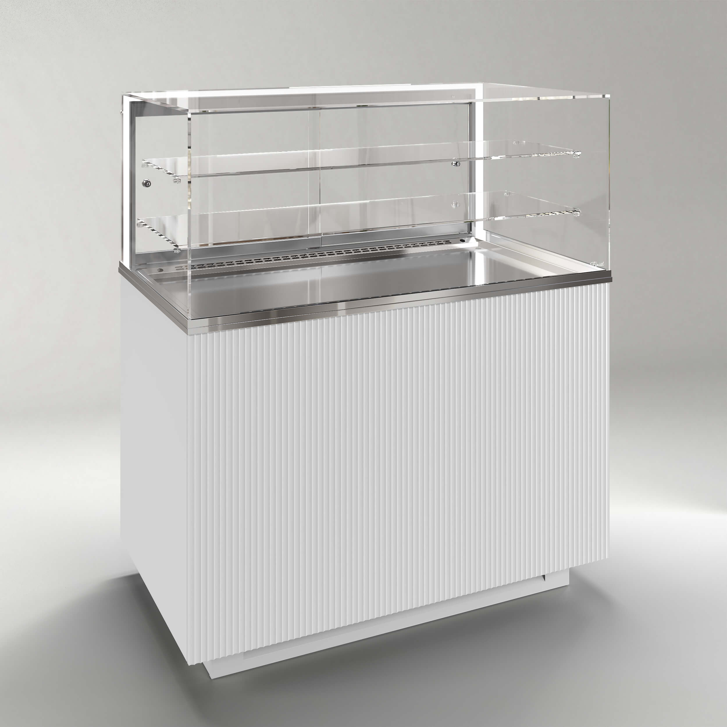 Кондитерская напольная холодильная витрина серии GLASSIER 812 LUX (2 полки)