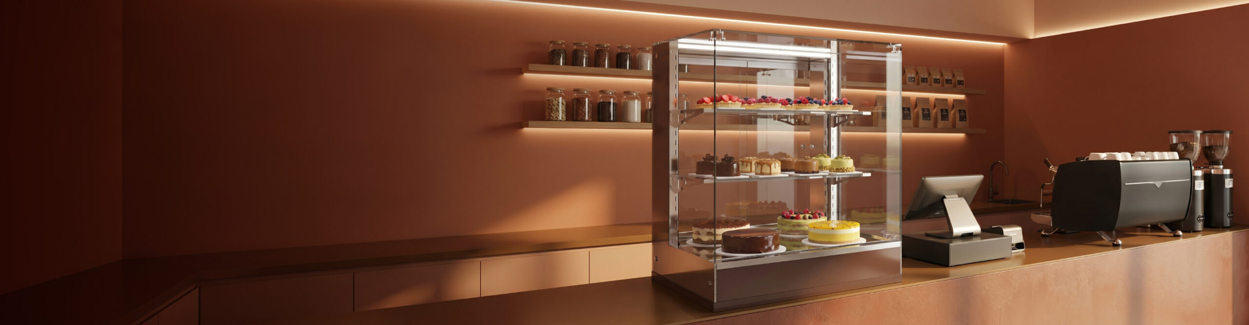 Встраиваемая кондитерская витрина AIR Compact | завод Finist